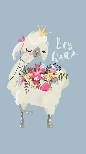 Cute Llama Quote Wallpaper