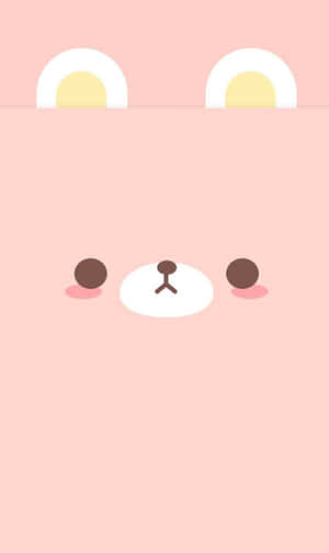 Cute Lock Screen Bear Ears Eyes Wallpaper