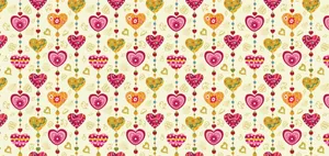 Cute Love Heart Pastel Design Wallpaper
