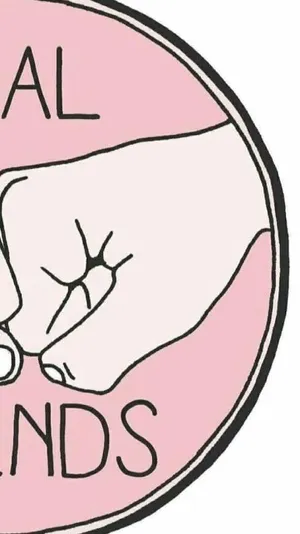 Cute Matching Best Friend Wallpaper Design Wallpaper