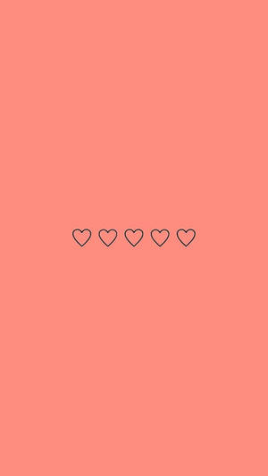 Cute Minimalist Love Sign With Heart Wallpaper