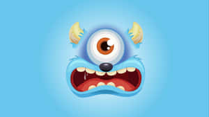 Cute Monster Cartoon Art Wallpaper