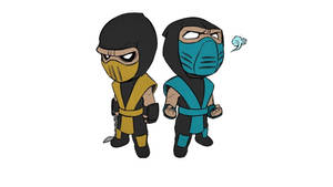 Cute Mortal Kombat Scorpion Vs Sub Zero Wallpaper