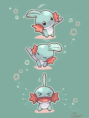 Cute Mudkip Art Wallpaper