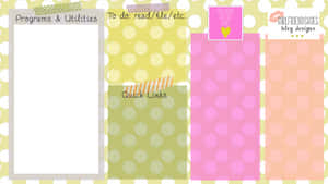 Cute Multi-colored Desktop Organizer Wallpaper