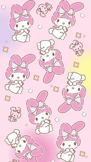 Cute My Melody Fictional Cartoon Character Wallpaper
