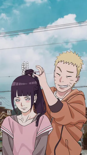 Cute Naruto And Hinata Hair Wallpaper