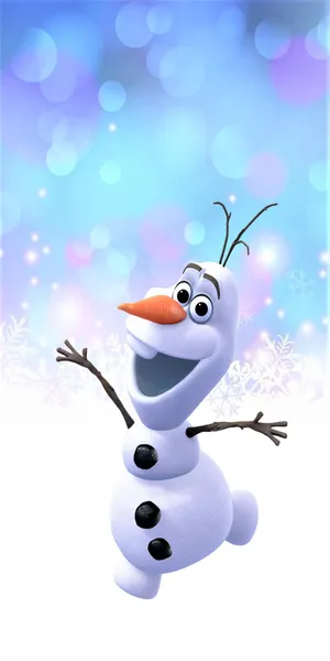 Cute Olaf Love Always Melts The Winter Cold Wallpaper