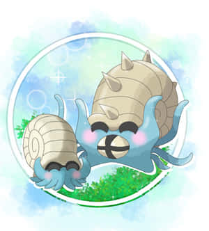 Cute Omanyte And Omastar Wallpaper