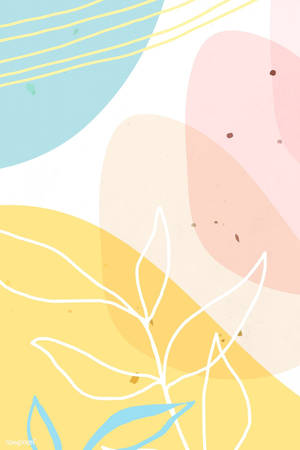 Cute Pastel Abstract Art Wallpaper