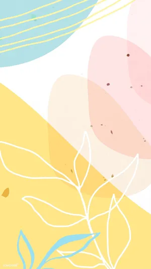 Cute Pastel Abstract Vector Art Wallpaper