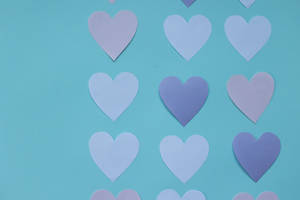 Cute Pastel Aesthetic Paper Cutouts Wallpaper