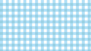 Cute Pastel Blue Aesthetic Checkered Pattern Wallpaper