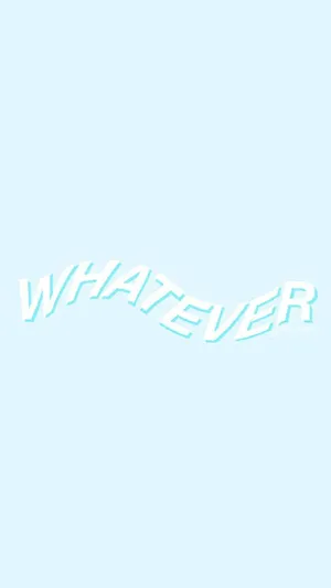 Cute Pastel Blue Aesthetic Whatever Wallpaper