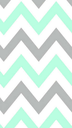 Cute Pastel Green Zig Zag Pattern Wallpaper