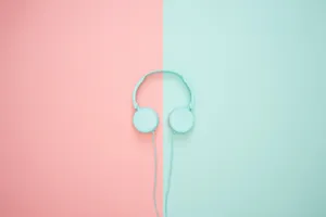 Cute Pastel Headphones Wallpaper