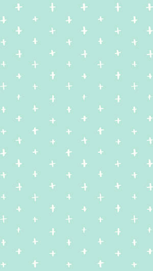 Cute Pastel Mint Green Background Wallpaper