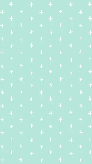 Cute Pastel Mint Green Background Wallpaper