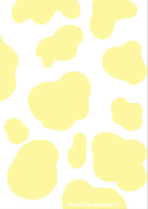 Cute Pastel Yellow Patterns In White Background Wallpaper