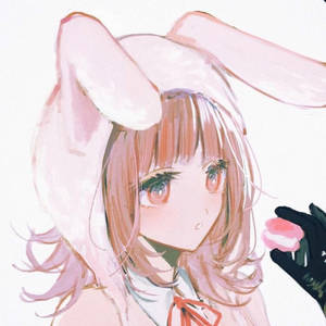 Cute Pfp Bunny Anime Girl Wallpaper