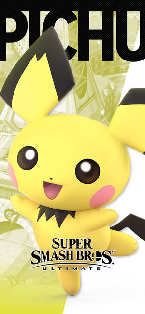 Cute Pichu Poster Wallpaper