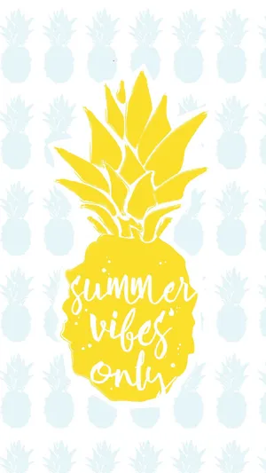 Cute Pineapple Summer Iphone Wallpaper