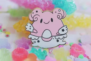 Cute Pink Blissey Pin Wallpaper