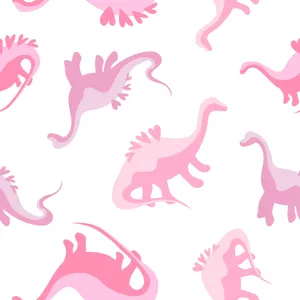 Cute Pink Dinosaur Heart Spikes Wallpaper
