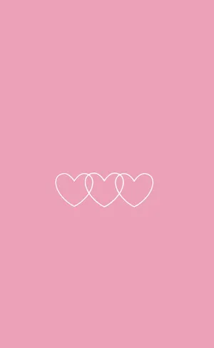 Cute Pink Infinity Hearts Wallpaper