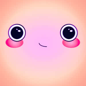 Cute Pink Smiley Face Wallpaper