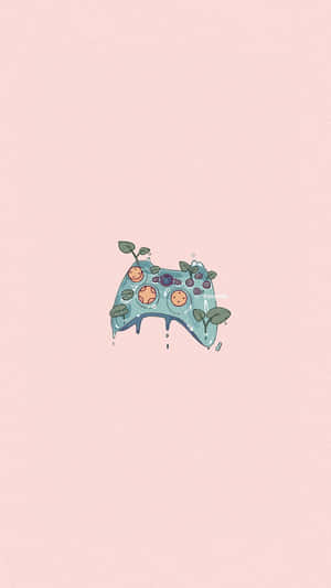 Cute Plant Game Console Wallpaper