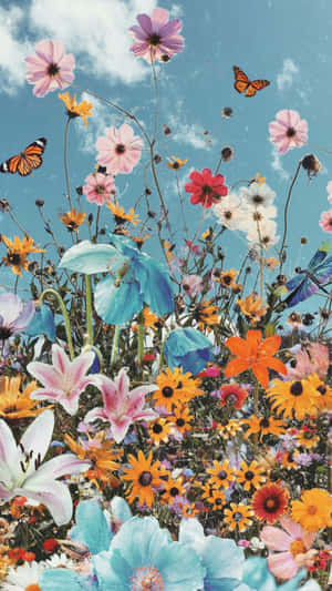 Cute Plant With Lovely Flowers Wallpaper