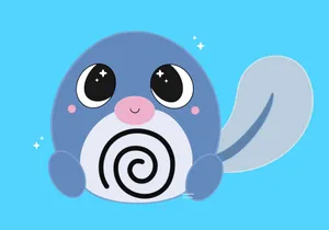 Cute Poliwag Shining Eyes Wallpaper