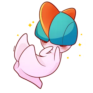Cute Ralts Graphic Wallpaper