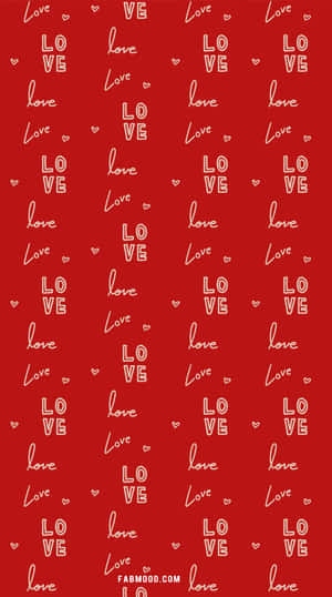 Cute Red Pattern Wallpaper