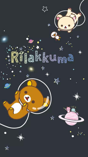 Cute Rilakkuma On Its Way Wallpaper