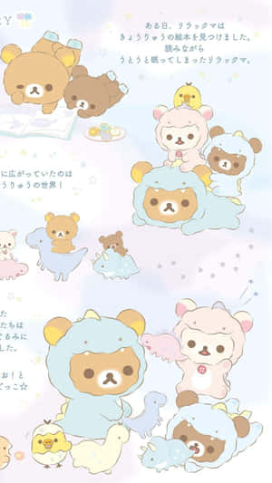 Cute Rilakkuma Spreading Joy One Hug At A Time! Wallpaper