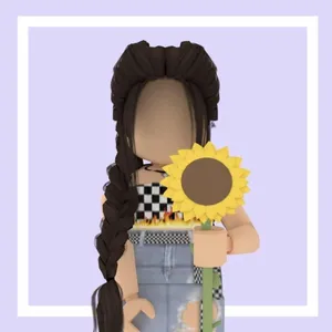 Cute Roblox Outfit With Sunflower Wallpaper