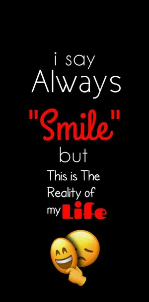 Cute Sad Fake Smile Wallpaper