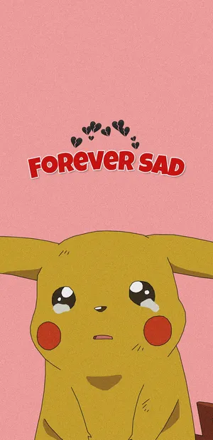 Cute Sad Pikachu Wallpaper