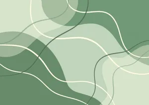 Cute Sage Green Colors Curvy Lines Wallpaper