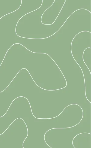 Cute Sage Green Shapes And Patterns Wallpaper