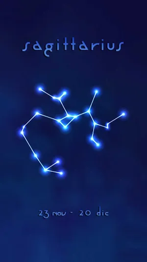 Cute Sagittarius And The Constellation Wallpaper