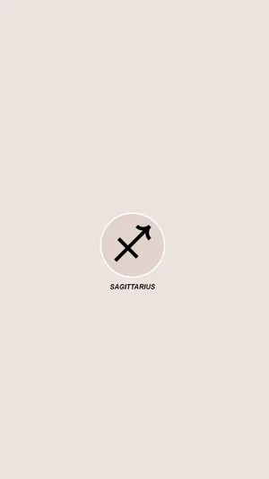 Cute Sagittarius Minimalist Arrow Wallpaper