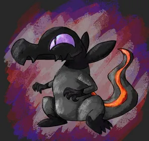 Cute Salandit Art Wallpaper