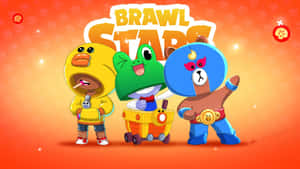 Cute Sally Leon And Company Brawl Stars Wallpaper