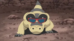 Cute Sandile Wearing Sunglasses Wallpaper