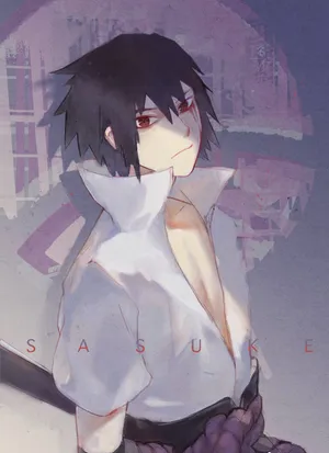 Cute Sasuke Uchiha Living His Best Life Wallpaper