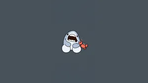 Cute Shark Cartoon Wallpaper