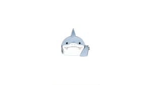 Cute Shark Waving Wallpaper